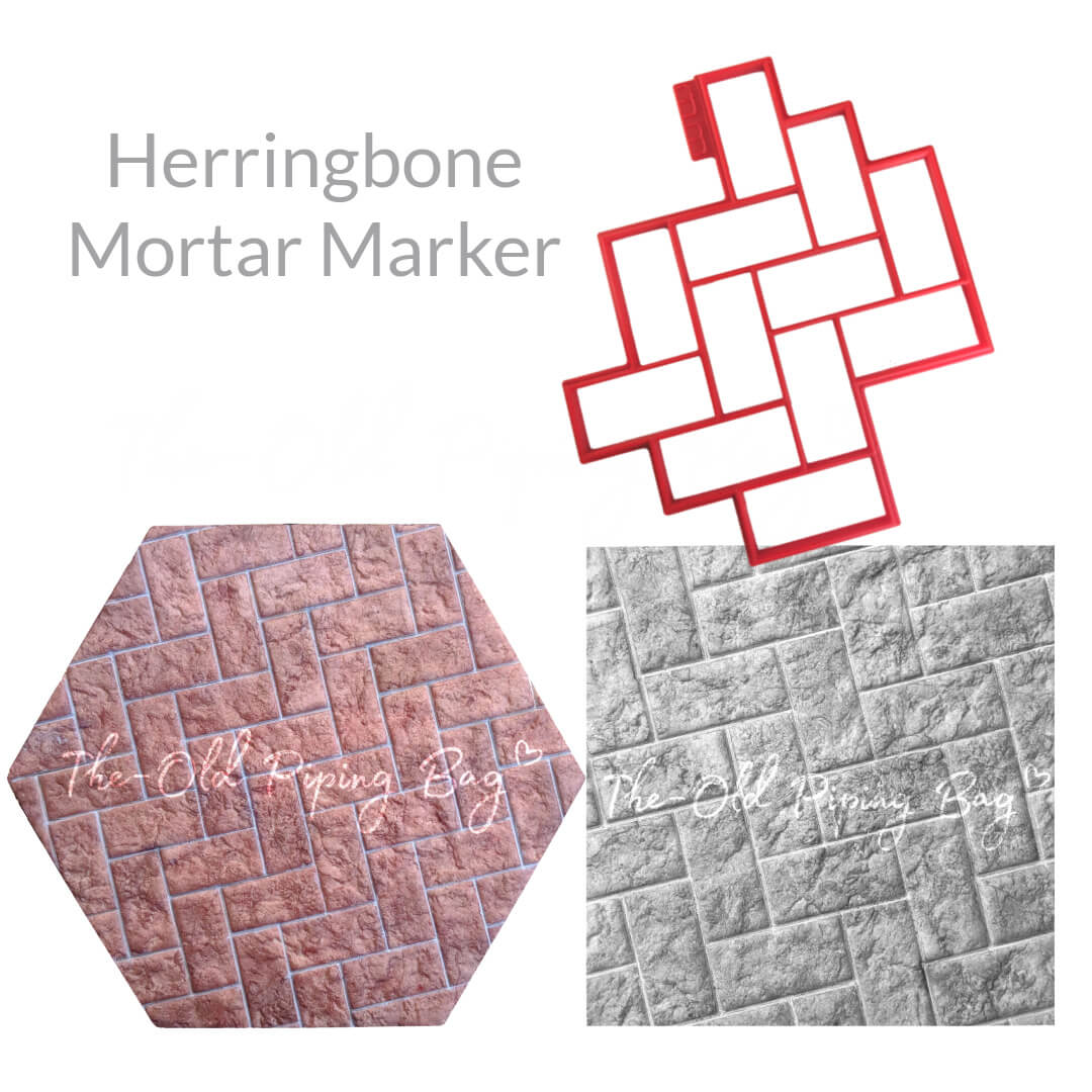 mortar marker board marker herringbone