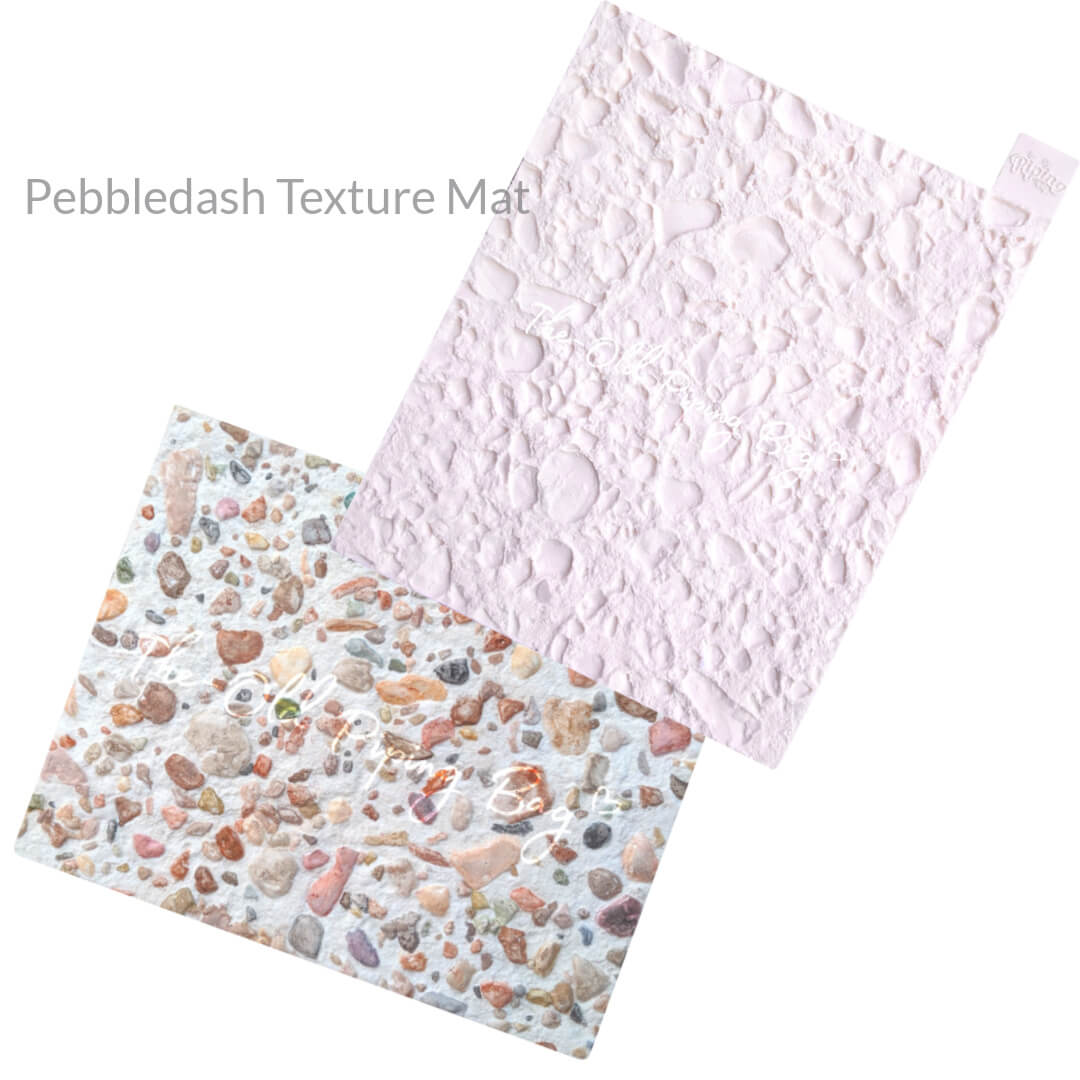 silicone texture mat pebbledash path
